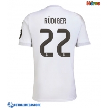 Fotballdrakt Herre Real Madrid Antonio Rudiger #22 Hjemmedrakt 2025-26 Kortermet